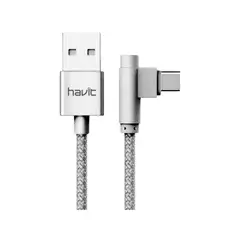 HAVIT - CABLE DE DATOS TRENZADO CB8703 USB A TIPO C CODO