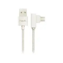 HAVIT - CABLE DE DATOS TRENZADO CB8603 USB A MICRO USB CODO