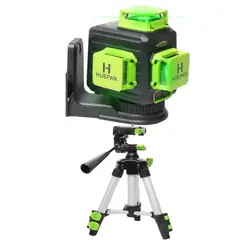 HUEPAR - Nivel láser verde B03CG 12 líneas recargable más trípode TD05