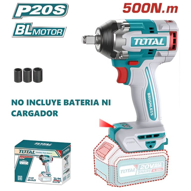 LLAVE DE IMPACTO 500 NM MOTOR BL SOLO CABEZAL- TIWLI20501