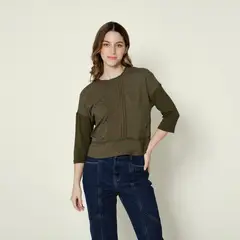 EXIT - Polo Carret Verde Mujer