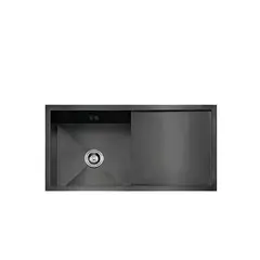 XM - LAVADERO DE COCINA NEGRO CON ESCURRIDERO ULS01-10050