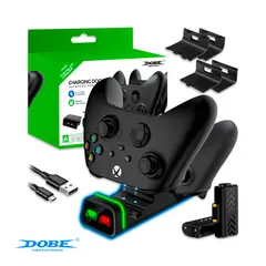 DOBE - Base De Carga Para Mandos Xbox Series X y S Xbox One S y X + Baterías