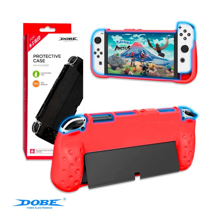 Case Protector Para Nintendo Switch Oled Rojo