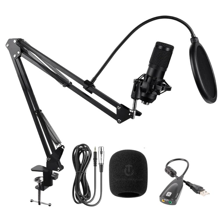 Microfono Profesional Condensador Grabación Streaming Podcast BM-800