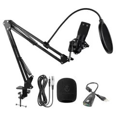 SEISA - Microfono Profesional Condensador Grabación Streaming Podcast BM-800