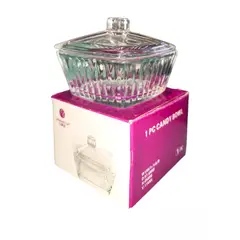 GENERICO - Mini Dulcera de Cristal con Tapa