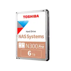 TOSHIBA - DISCO DURO N300 PRO NAS, 6TB, SATA 6.0GB/S P/N: HDWG760XZSTB