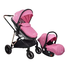 PRIORI - Coche Para Bebe Tipo Moises Ana Travel System Rosa