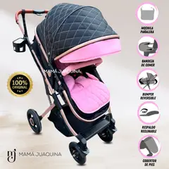 Baby - Coche Moisés Travel System de Lujo «BORGNINE» Edición Limitada Pink