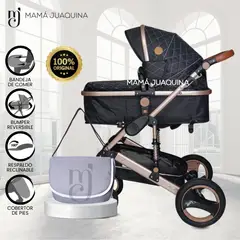 BABY - Coche Moisés de Lujo «KENNEDY» Edición Limitada Black