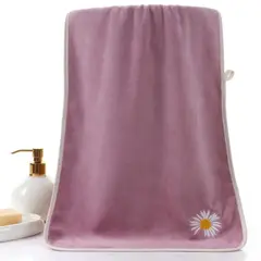 GENERICO - Toalla de cuerpo suave - 136x69cm Morado