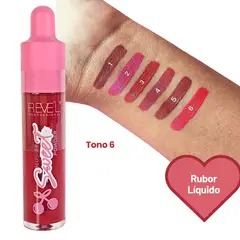 GENERICO - Rubor Liquido con aplicador Sweet Blusher 6 tonos - TONO 2