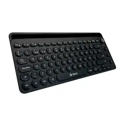 TEROS - Teclado TE-4064 Inalámbrico 2 4GHz Bluetooth 80 Teclas Negro