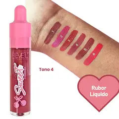 GENERICO - Rubor Liquido con aplicador Sweet Blusher 6 tonos - TONO 4