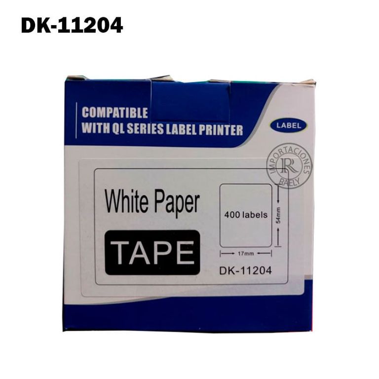 DK-11204/ ETIQUETAS BROTHER GENERICA DK-1204(17 mm x 54,3 mm)