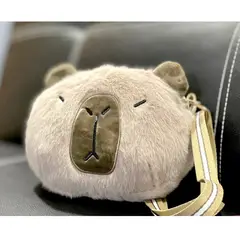 GENERICO - CARTERA CAPIBARA DE FELPA MARRON