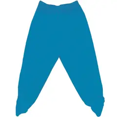 GENERICO - Pantalon con pie - 100% algodón - Azul agua