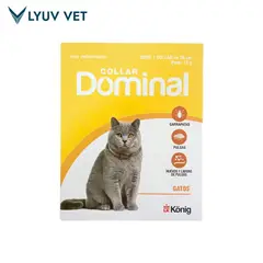 KONIG - ANTIPARASITARIO EXTERNO COLLAR DOMINAL GATOS DESDE 2 KG