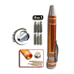 OPALUX - Set Destornillador de Puntas Imantadas 6 en 1 CU-8919