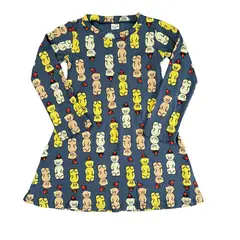 RED CARROT - Vestido celeste con dibujos de osos