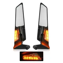 GENERICO - Espejo retrovisor BOOMERANG BASE HILO para motocicleta
