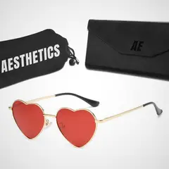 GENERICO - Lentes de Sol Aesthetics Fancy Heart para Hombre y Mujer