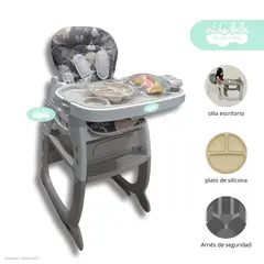 GENERICO - Silla De Comer convertible en Carpeta Kitty dark