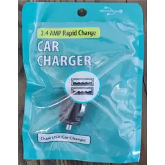GENERICO - Cargador Carro - Auto Super Fast 2.0 Dual Port SOLO CUBO