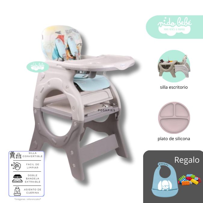 Silla De Comer convertible en Carpeta Donna Dark