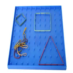 JENSA TOYS - Geoplanos con pines de plástico y ligas de colores