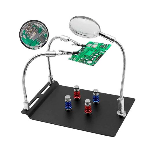 Soporte Magnético para Circuitos con Lupa WT-517