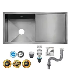 XM - Lavadero de Cocina de Lujo Acero Inox ULS03-10050 Nano Gun Gris