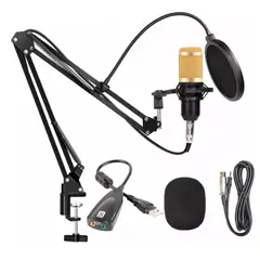 SEISA - Microfono Profesional Condensador Grabación Streaming Podcast BM-800