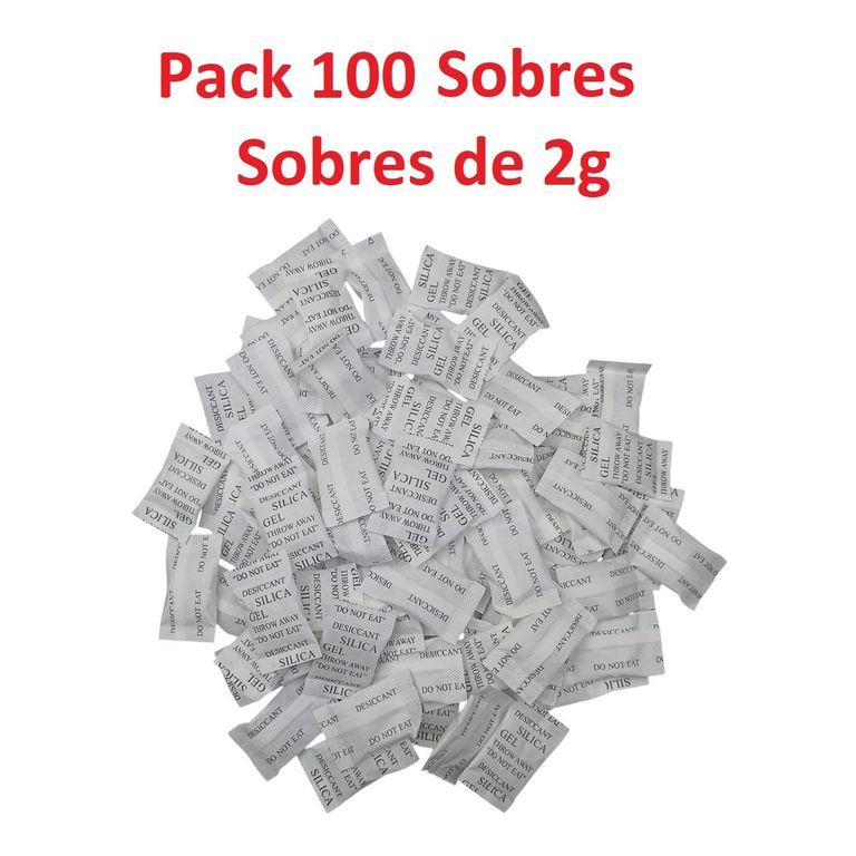 Silica Gel Sobre 2g x 100 sobres Original Sellada