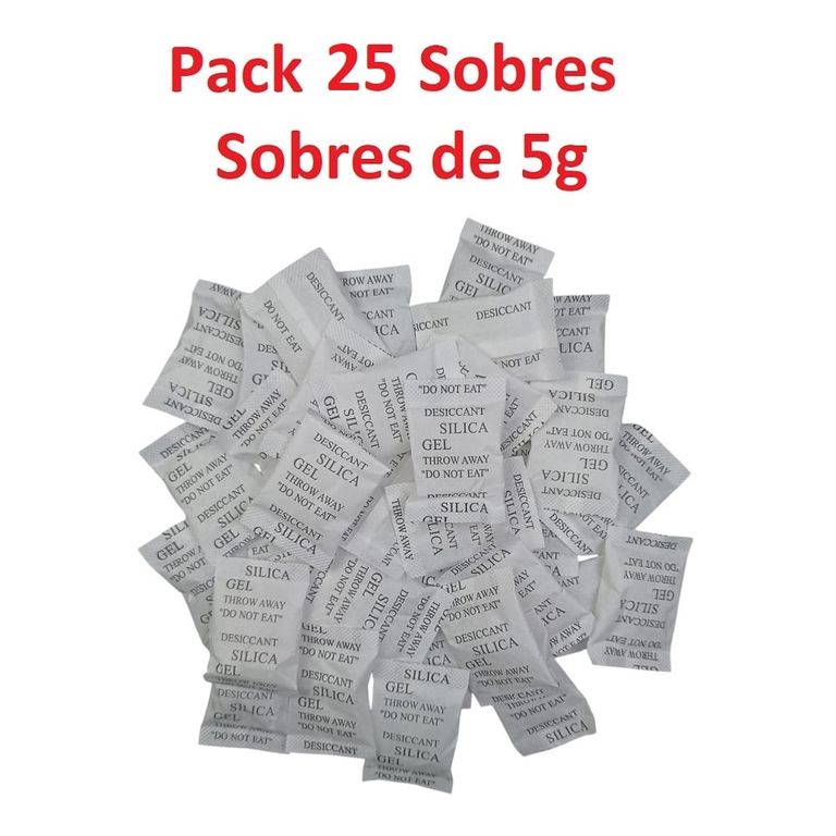 Silica Gel Sobre 5g x 25 sobres Original Sellada