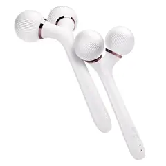 GESKE - Rodillo Facial y Corporal Sónico 4 en 1 Blanco