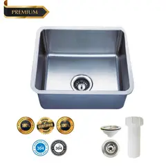 GENERICO - LAVADERO DE COCINA 44 CM X 39 CM ACERO INOXIDABLE 304