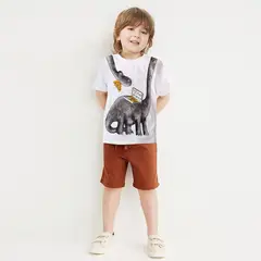 DENISASAA - Traje de dos piezas de moda de verano de manga corta para niño