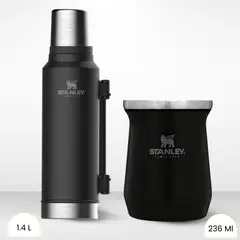 STANLEY - Combo Termo Classic 1.4l + Matero 236ml Negro