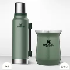 STANLEY - Combo Termo Classic 1.4l + Matero 236ml Verde