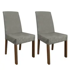 MADESA - Kit 2 Sillas de Comedor 4255 Silver