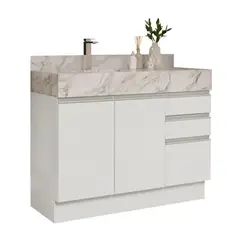 MADESA - Mueble para Baños 120 cm 2 Puertas 3 Cajones