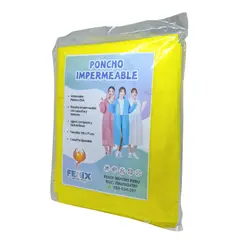 GENERICO - Poncho Para Lluvia Ligero Impermeable con capucha y botones