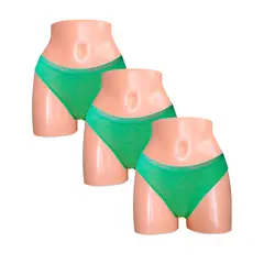 SWEET COTTON - Pack x3 Bikini Kiwi verde