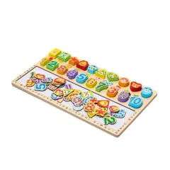 GENERICO - Tablero Didáctico Encaje Pizarra Magnética 3 en 1