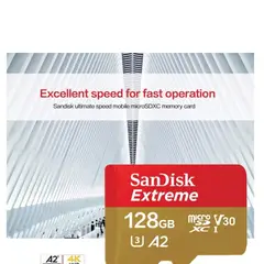 SANDISK - Tarjeta de memoria extreme 128GB 190 MBS