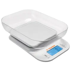 TRUPER - Balanza Báscula con tazón, 5 kg dijital
