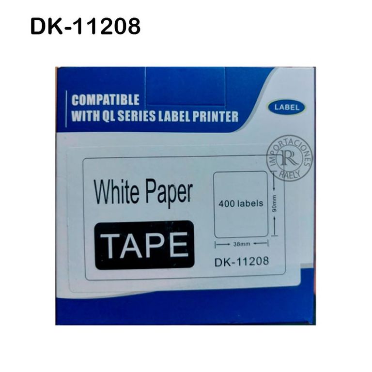 DK-11208 ETIQUETA BROTHER GENERICA DK-1208 38MM X 90MM