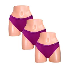 SWEET COTTON - Pack x3 Bikini Lila